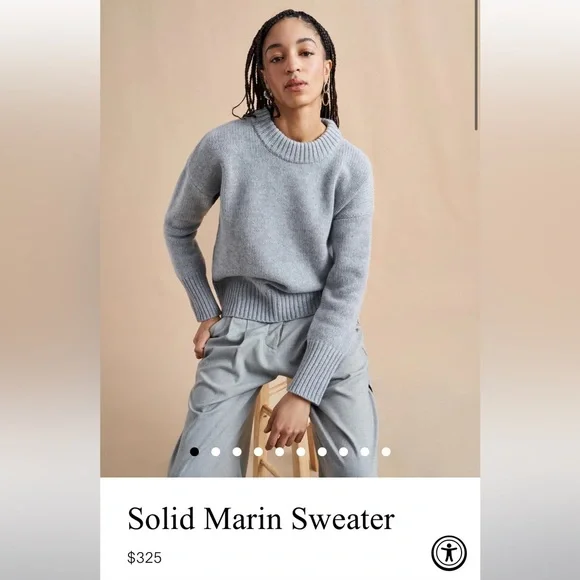 LA LIGNE Gray Marin sweater - size XS - Picture 6 of 6